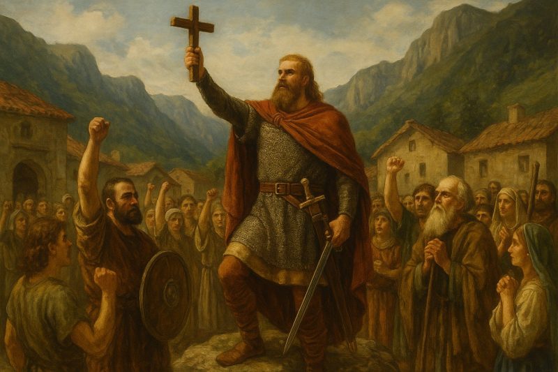 Pelayo en Cangas de Onis