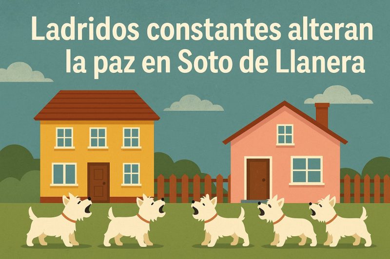 Ladridos constantes en Soto de Llanera